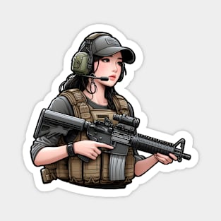 Tactical Girl Magnet