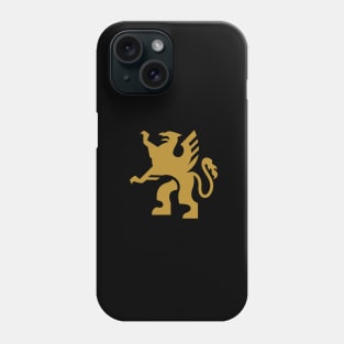 heraldic griffin design Phone Case
