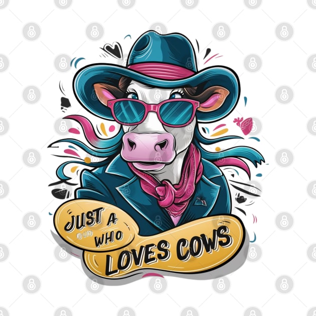 In this vibrant and whimsical 4k vector illustration, a delightful cow character exudes infectious charm by YolandaRoberts