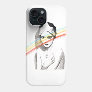 TITILEIN Rainbow Flapper Drawing Phone Case