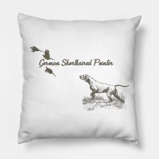 German Shorthaired Pointer hunting Pillow