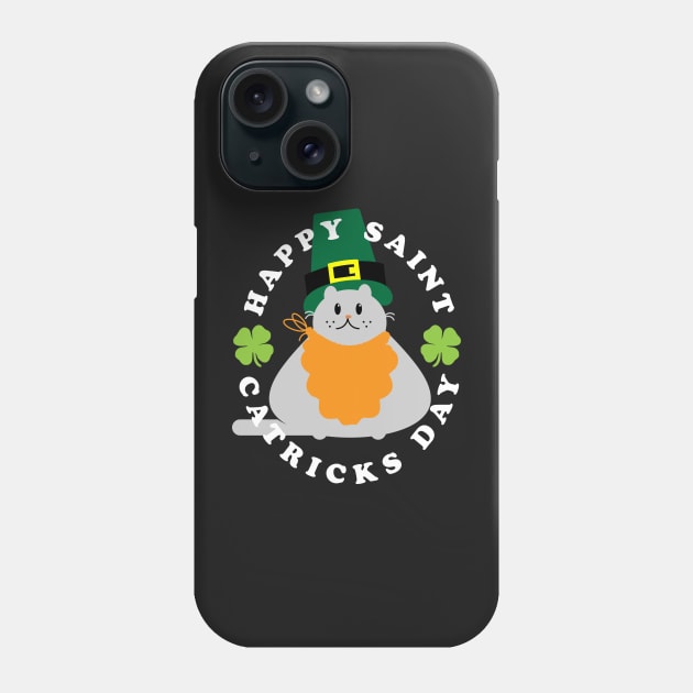 St Catricks Day Cute Doodle Phone Case by BraaiNinja