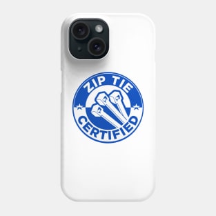 Zip Tie Certified Mechanic Sticker, Funny Technician Mechanic Electrician Construction Phone Case