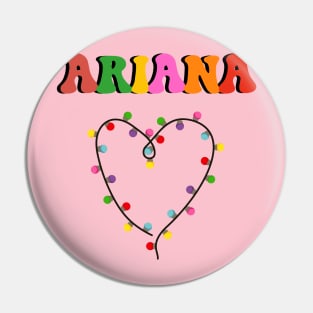 Ariana Custom Request Personalized - Xmas Lights Pin