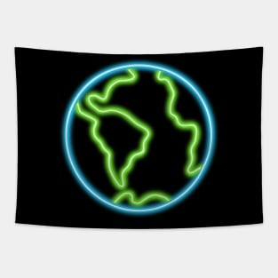 Neon Mother Earth Tapestry