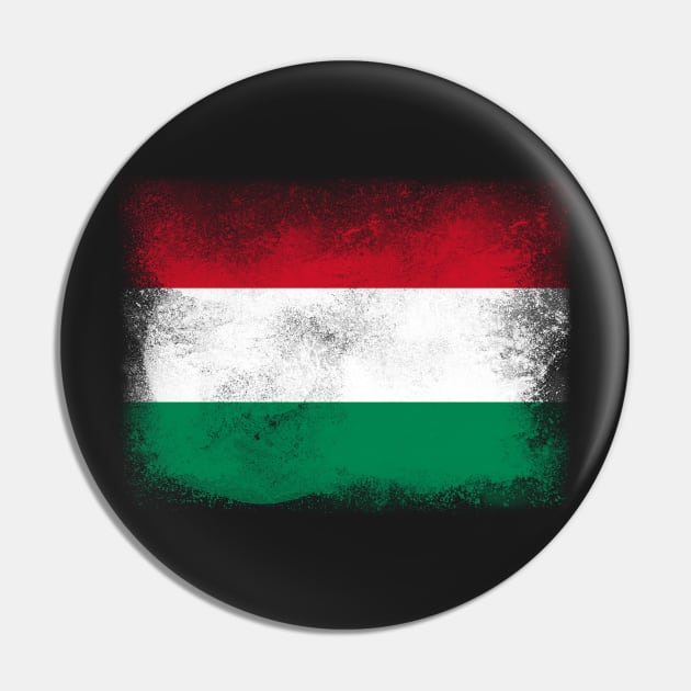 Hungary flag isolated Pin by psychoshadow