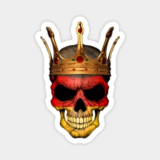 German Flag Skull with Crown Magnet