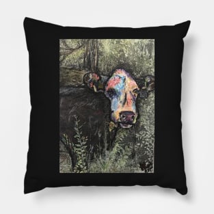 Cow of Many Colors Pillow