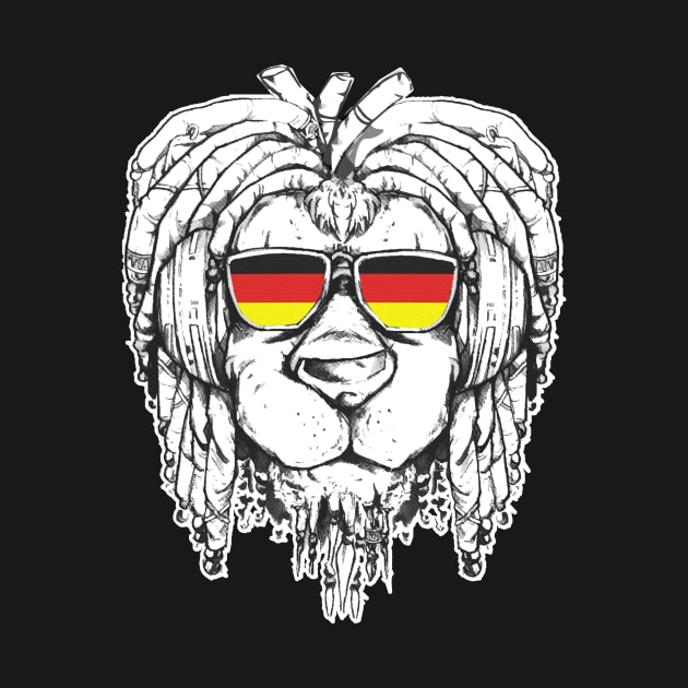 Rasta Reggae Lion Germany Gift Rastafari by Pummli