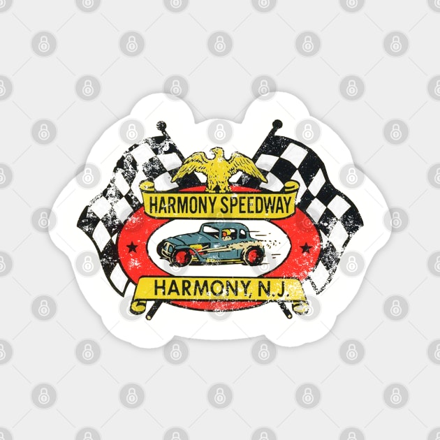 Harmony Speedway Magnet by retrorockit