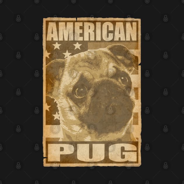 American Pug Poster by Nerd_art