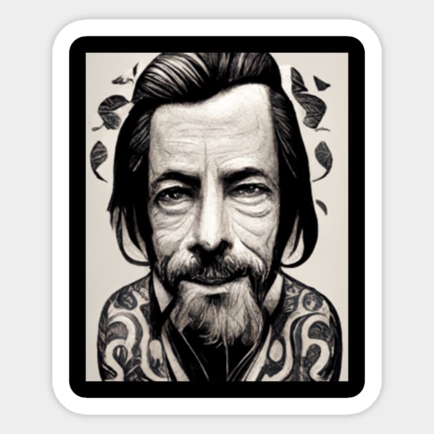 Alan Watts You Are the Universe Experiencing Itself Sticker for Sale by  fuseleven  Redbubble