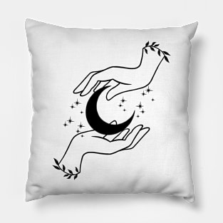Moon Halloween Art Pillow