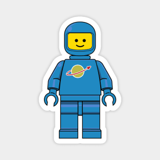 Lego Space Minifig - Blue Magnet