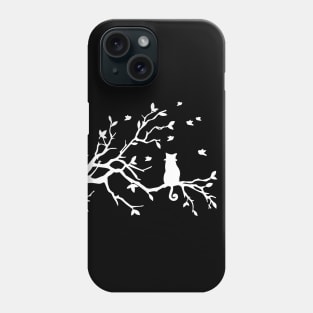 Cat Sitting On A Tree - An Aesthetic Phone Case