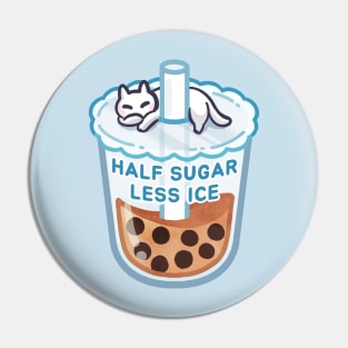 Half sugar less ice boba bubble milk tea ✨ 🍵 Pin