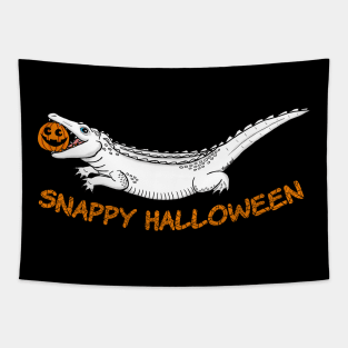 Snappy Halloween Gator Tapestry