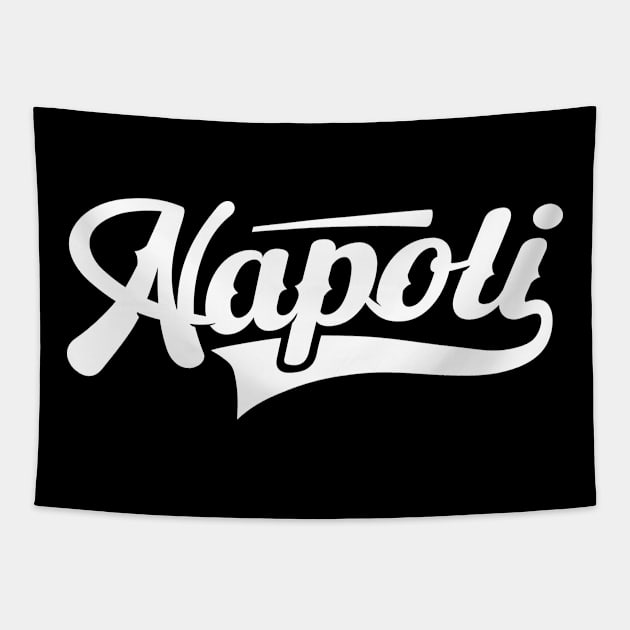 Napoli lettering - Italy Tapestry by Boogosh