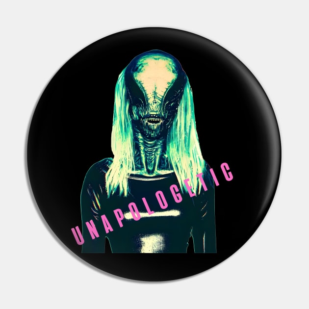 Unapologetic Alien Woman - weirdcore Pin by Ravenglow