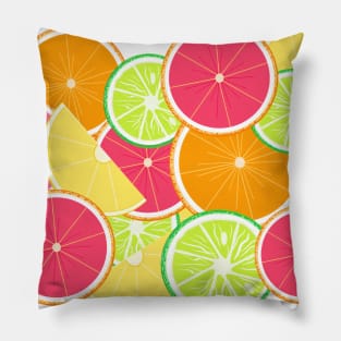 Tossed citrus slices Pillow