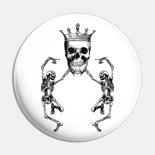 Skull King and Dancing Skeletons Pin