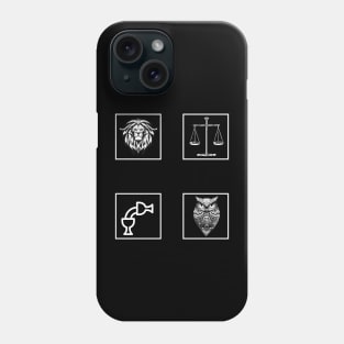 The 4 Virtues of Stoicism Phone Case