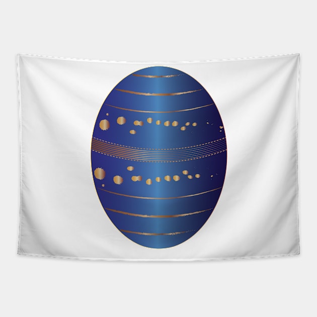 Shapphire Easter egg Tapestry by Desing_108