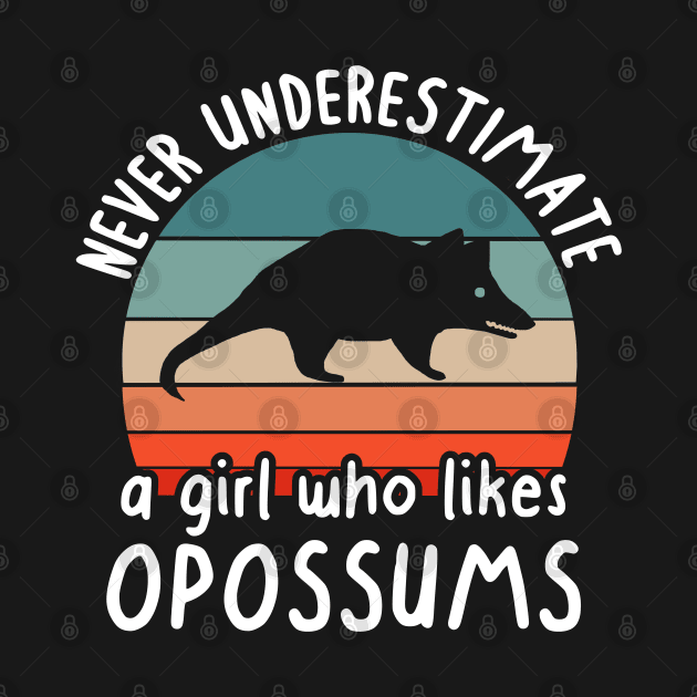 Underestimate possum girl design love fan by FindYourFavouriteDesign