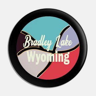 Bradley Lake Wyoming travel souvenir Pin