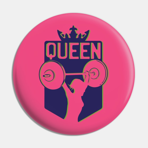 Fitness queen Pin by Catfactory