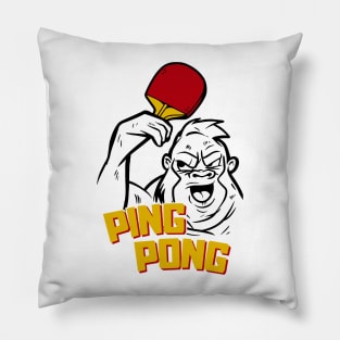 Ping Pong Gorilla Pillow