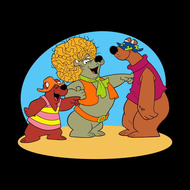 Hair Bear Bunch by BigOrangeShirtShop