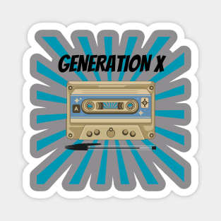 Generation X in teal Magnet