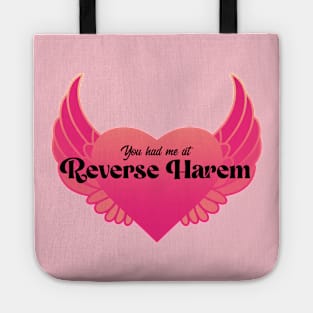 You Had Me At Reverse Harem | Hot Pink and Gold Tote