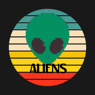 retro aliens T-Shirt