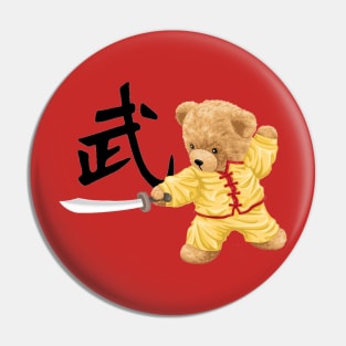 KUNG FU BEAR Pin