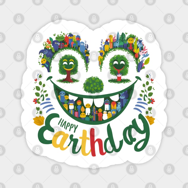 Happy Earthday Magnet by Noshiyn