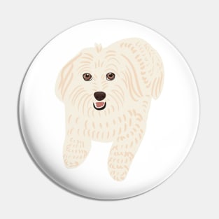 Cute Puppy Smiling Pin