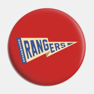 Greensburg Rangers - Blue Pennant Pin