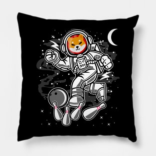 Astronaut Bowling Shiba Inu Coin To The Moon Shib Army Crypto Token Cryptocurrency Blockchain Wallet Birthday Gift For Men Women Kids Pillow