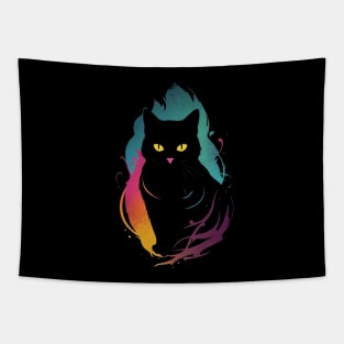 Cat Silhouette Tapestry