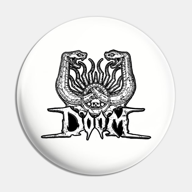 Symbol of Doom (Alt Print) Pin by Miskatonic Designs