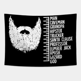 Funny Beard Growth T-Shirt Tapestry