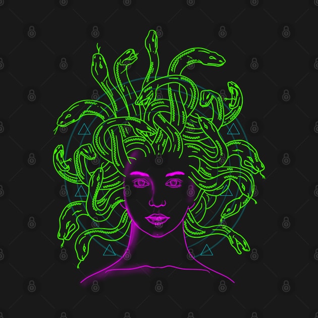 Medusa Snake Head Woman by FerMinem