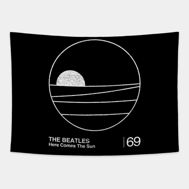 Here Comes The Sun / Minimalist Graphic Fan Artwork Design Tapestry by saudade