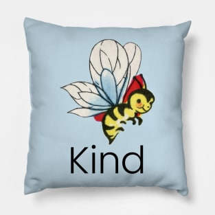 Cute Graphic Bee Kind "Be Kind" Pillow