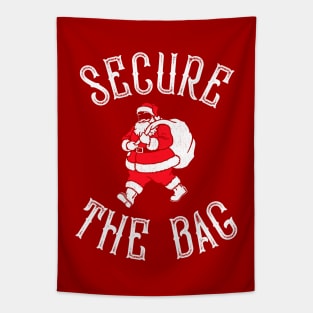 Secure The Bag Santa Tapestry