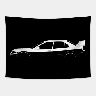 Mitsubishi Lancer GSR Evolution VI Tommi Makinen Edition Silhouette Tapestry