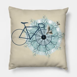 Bicycle and nature ride Pillow