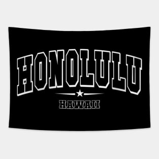 Honolulu Hawaii Hi Sport Athletic Tapestry